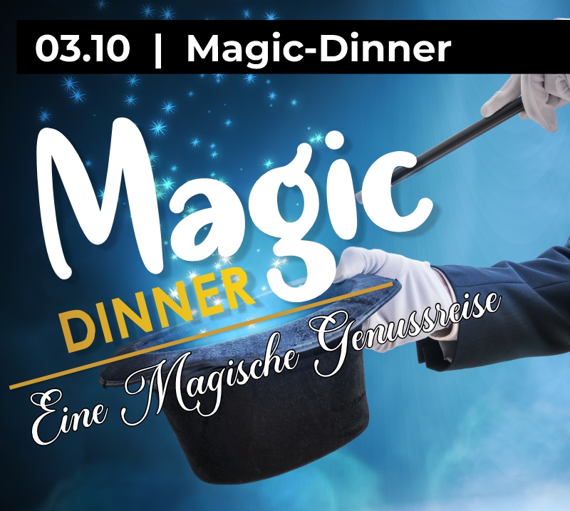 Magic-Dinner am 03.10.2026 im Landgasthof zur Krone