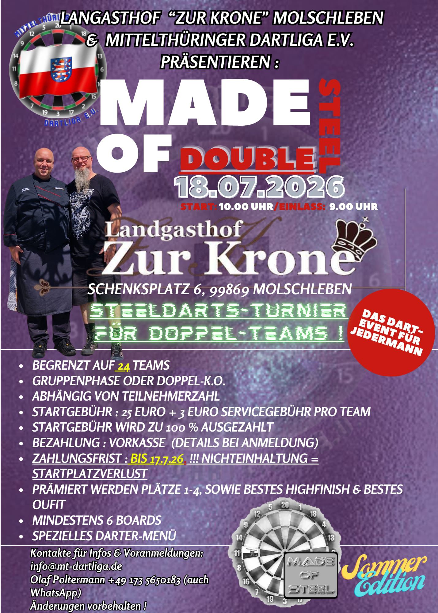 Rum-Dinner am 07.11.2026 im Landgasthof zur Krone